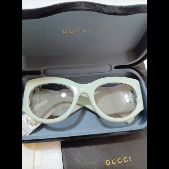 Gucci Green SunglassesGrey Lenses